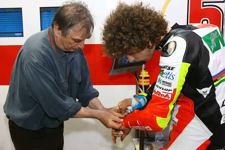 Dr. Costa mit Marco Simoncelli