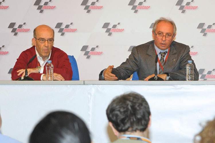 Carmeo Ezpeleta (Dorna) und Vito Ippolito (FIM) (vl)