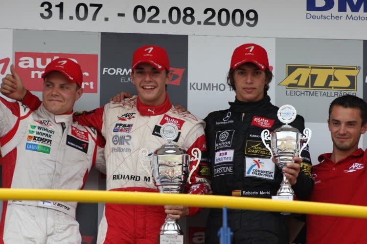 Das Podium am Samstag