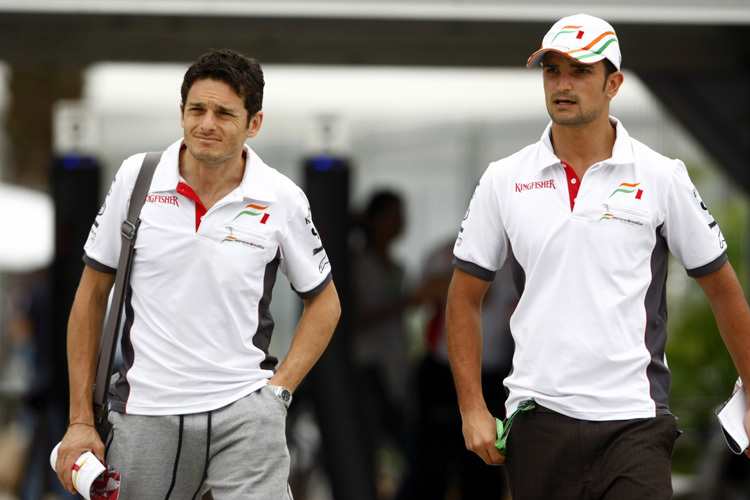 Giancarlo Fisichella und Tonio Liuzzi