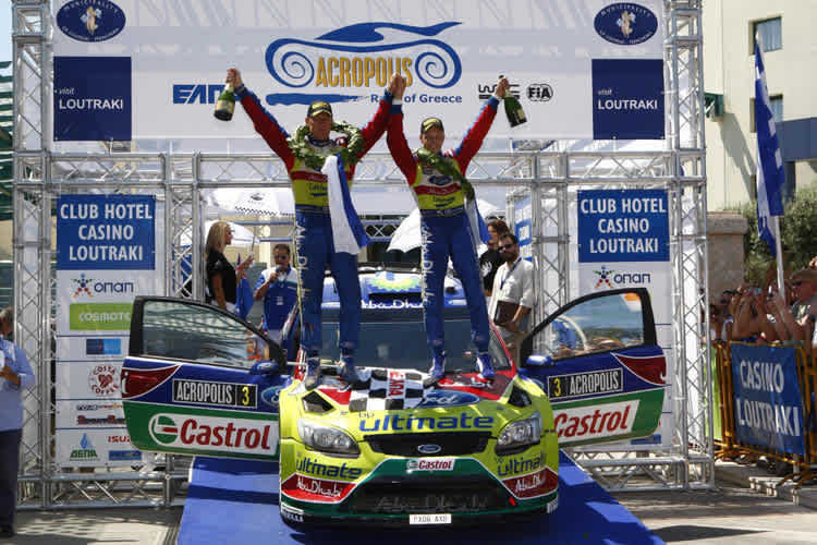 Am Steuer ihres Ford Focus WRC beendeten Mikko Hirvonen/Jarmo Leh