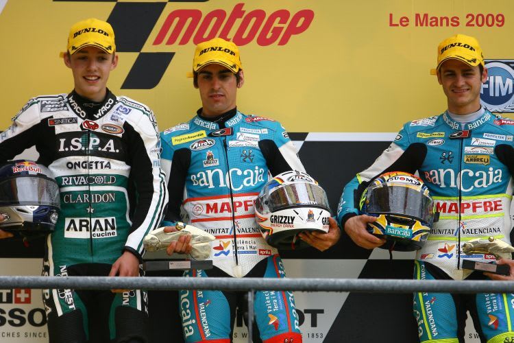 Jonas Folger, Julian Simon und Sergio Gadea