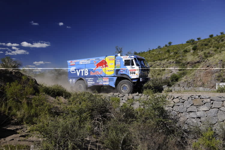Machte den Red-Bull-Erfolg in Südamerika komplett: Der russische Kamaz