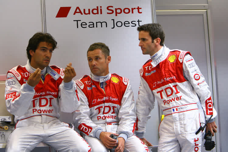 Haben heute viel Arbeit für (v.l.) Luhr, Kristensen und Dumas