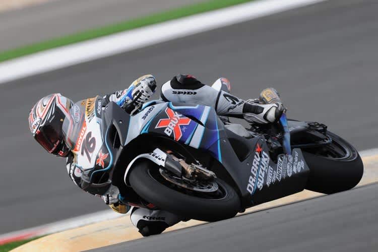 Max Neukirchner kommt mit der 2009er Suzuki gut zurecht.