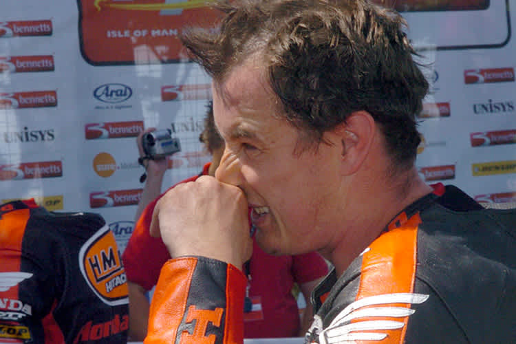 John McGuinness nach einer schnellen Runde