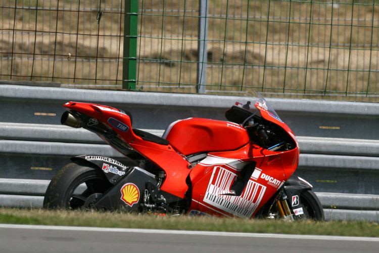 Nicky Hayden: Sensor kaputt beim Test.