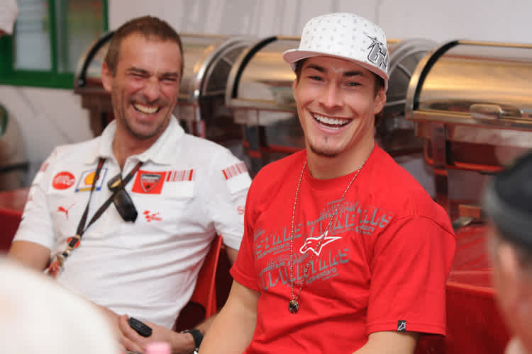 Bestens gelaunt: Suppo (li.) und Hayden