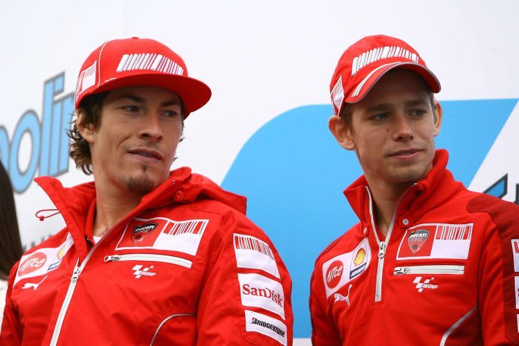 Nicky Hayden und Casey Stoner