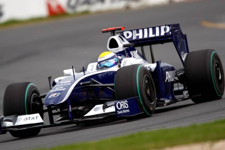 Die erste Bestzeit 2009 geht an Nico Rosberg