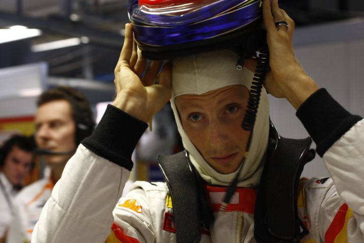 Romain Grosjean geht auf die Bahn