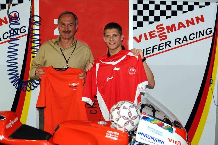 Uli Stielike mit Stefan Bradl