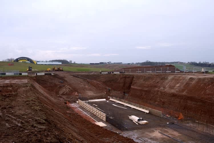 Es wird bereits viel Erde bewegt in Donington