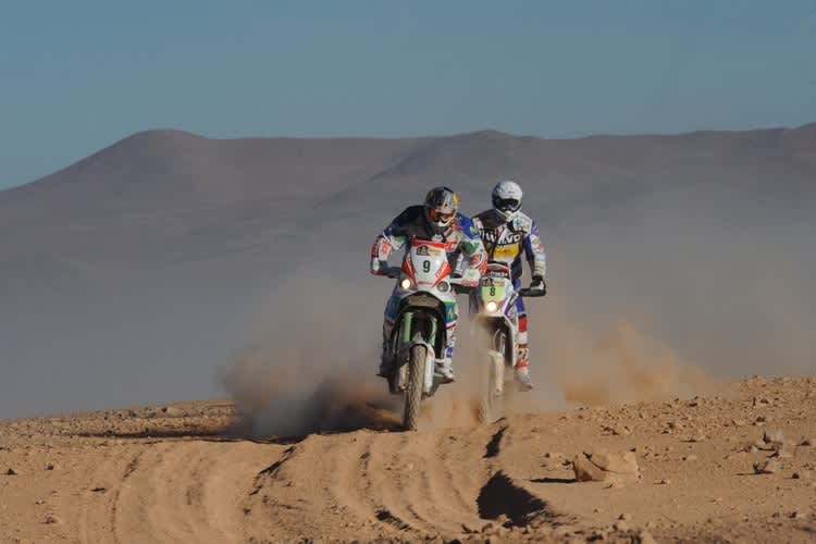 Sandhasen: Lopez (9, Aprilia), Verhoeven (BMW)