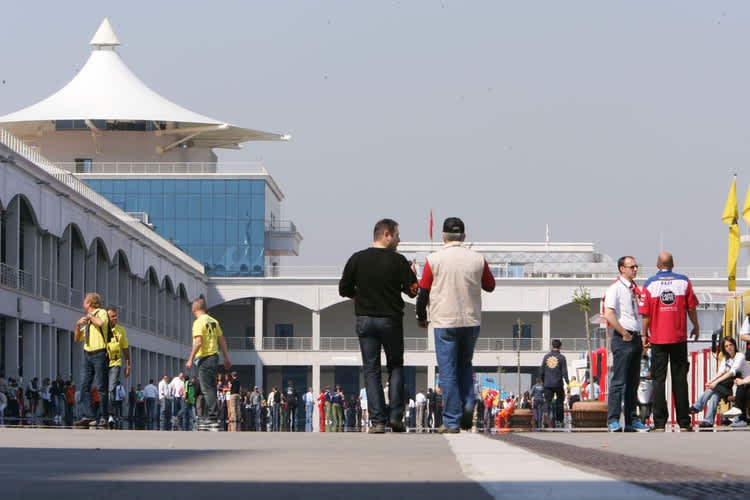 Das Paddock im Istanbul Park