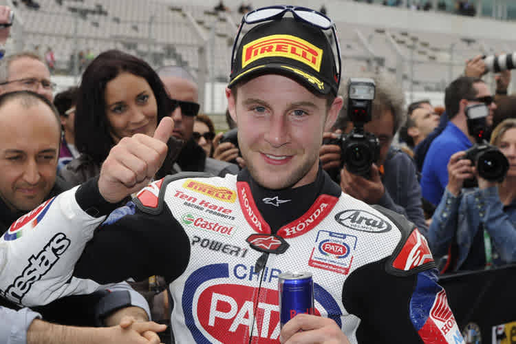 Jonathan Rea freut sich über P3 in Portimão