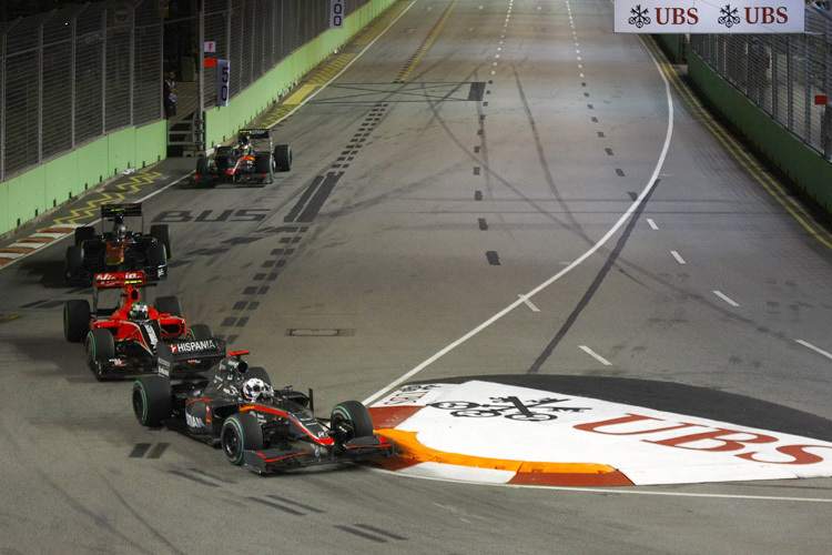 Algueruari hinter Klien und di Grassi