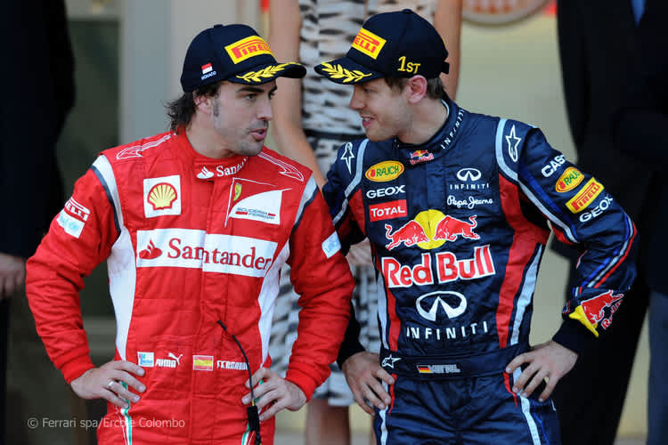Fernando Alonso und Sebastian Vettel