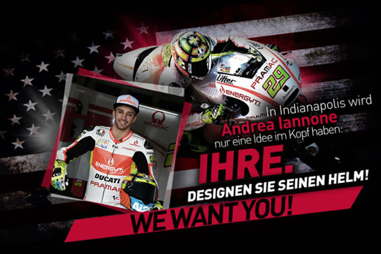 Andrea Iannone wartet auf Design-Vorschläge