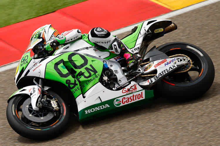 Alvaro Bautista mit seiner Gresini-Honda in Aragón