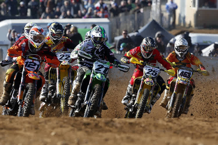 Beim Start lag Clément Desalle (25) nicht ganz vorne