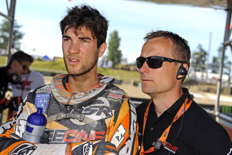 Xavier Boog: Die Saison ist gelaufen (re. Teammanager Antti Pyrhönen)