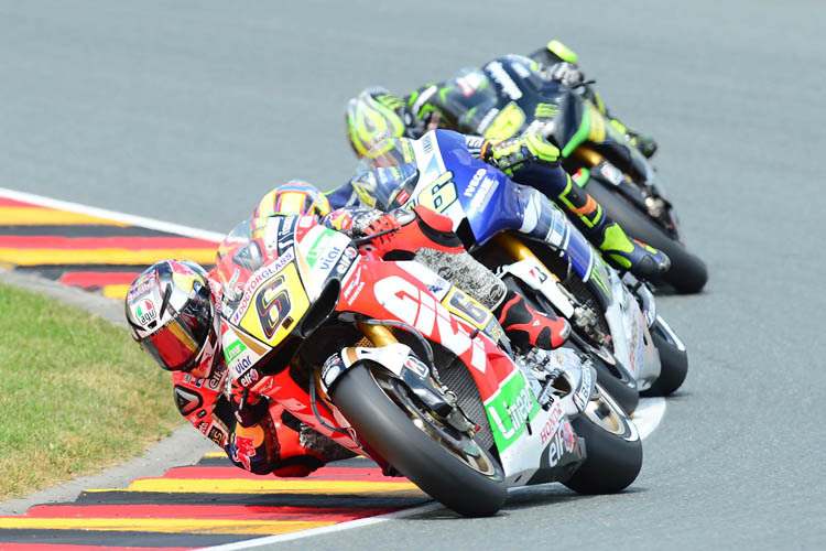 Sachsnring-GP: Stefan Bradl vor Rossi und Crutchlow