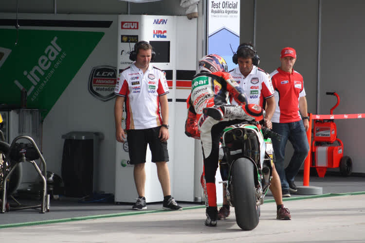 Frühes Testende: Regen hinderte Stefan Bradl an der Verbesserunge seiner Bestzeit