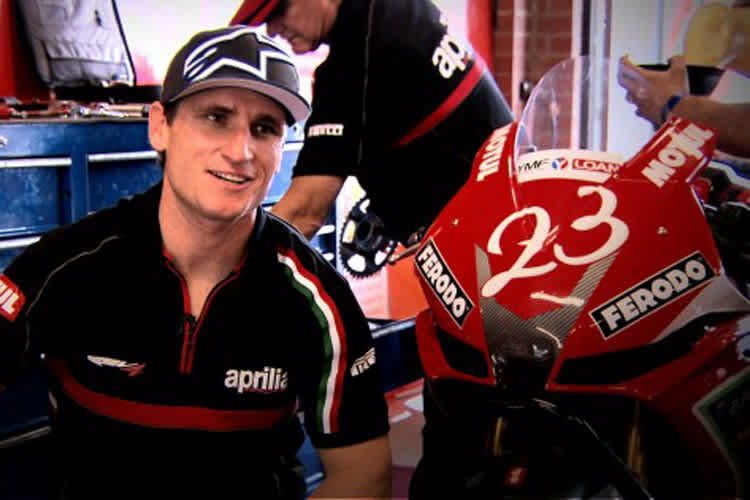 Broc Parkes für Aprilia im Einsatz