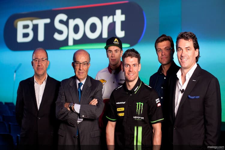 BT Sport-Launch: Ezpeleta, Crutchlow und Redding waren vor Ort