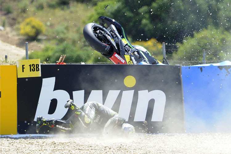 Cal Crutchlow: Die Yamaha flog hinter die Bande!