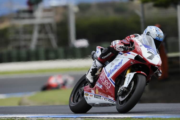 In Phillip Island war Ducati mit Carlos Checa konkurrenzlos