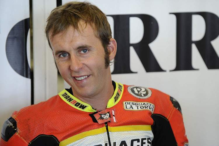 Testfahrer Morales auf der Suter-BMW.