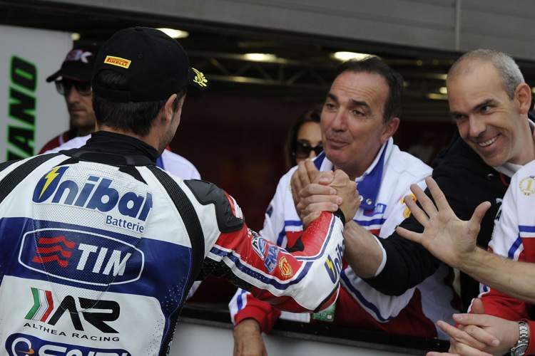 Checa, Bevilacqua und Marinelli (v.l.)