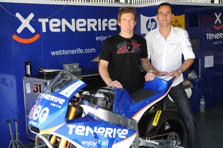 Damian Cudlin mit Kalex-Konstrukteur Alex Baumgärtel