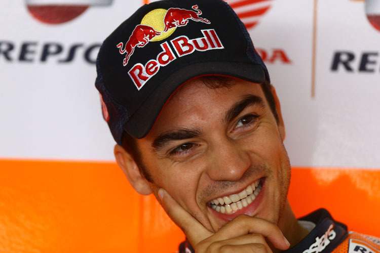Dani Pedrosa: Hat er am Sonntag was zu lachen?