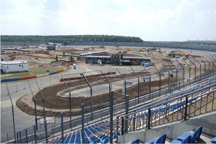 Es ist angerichtet: Die Strecke auf dem EuroSpeedway ist bereit