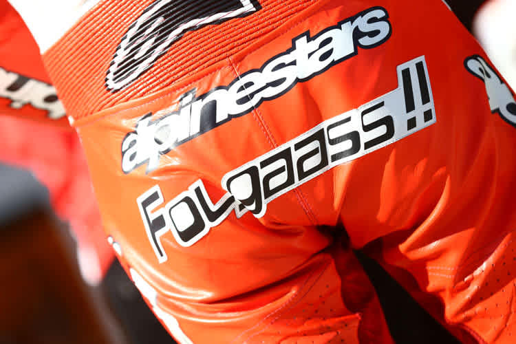 Die neue Devise von Jonas Folger: Folgaass!!