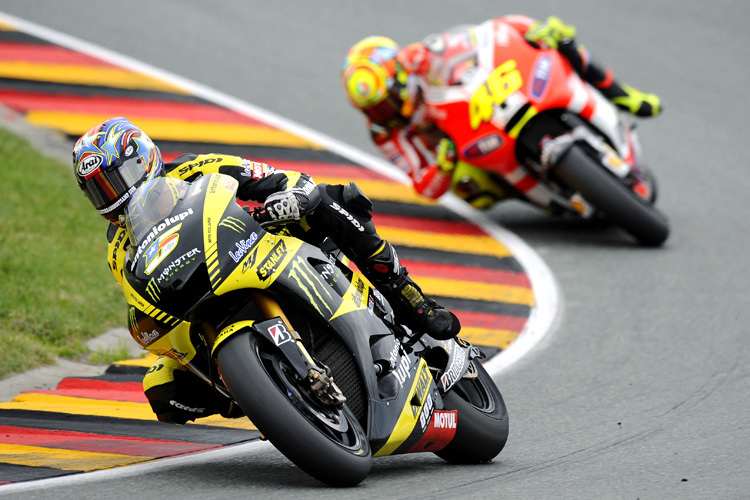 Der «Texas Tornado» vor Valentino Rossi