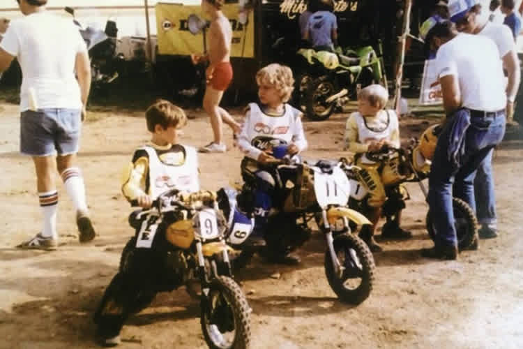 Colin Edwards (11) 1982 beim Nachwuchs-Motocross