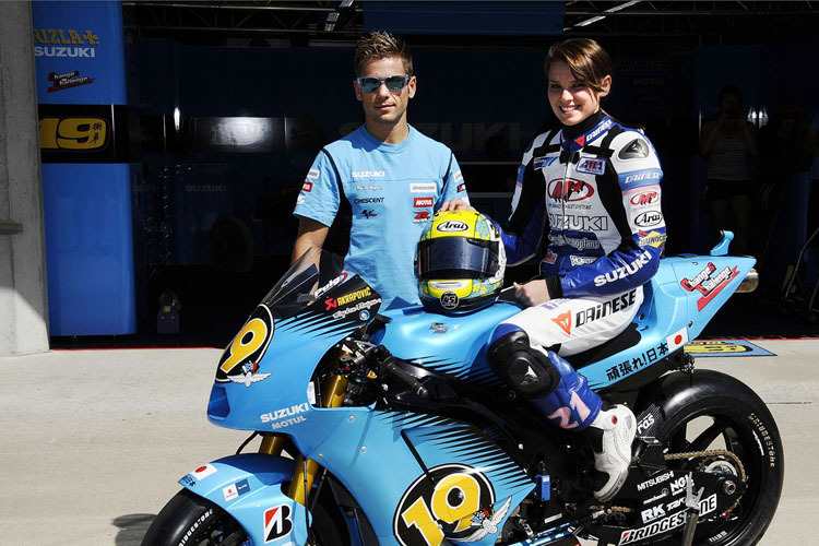 Alvaro Bautista überliess sein Bike Elena Myers