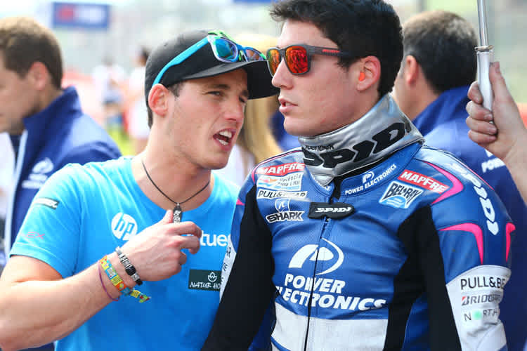 Moto2-Star Pol Espargaró mit Bruder Aleix