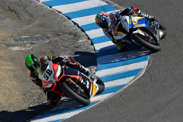 Kurz zuvor ging Laverty (58) in der Corkscrew außen an Melandri vorbei