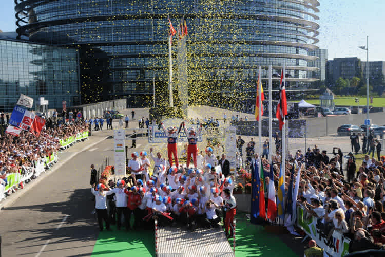 Ziel der Rallye Frankriech 2010