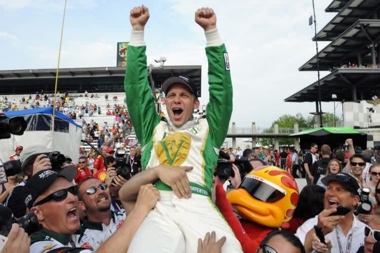 Großer Jubel bei Ed Carpenter und seinem Team