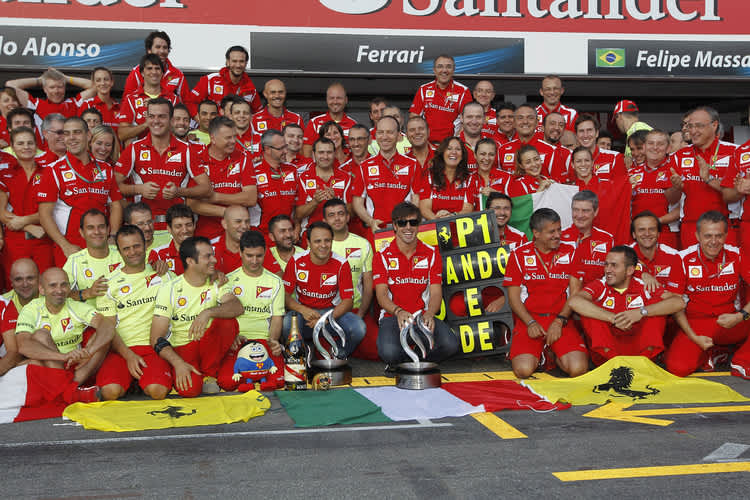 Grosse Freude bei der Scuderia