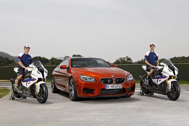 Die BMW-Stars Haslam (li.) und Melandri