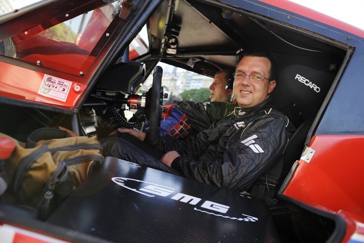 Matthias Kahle im Buggy-Cockpit