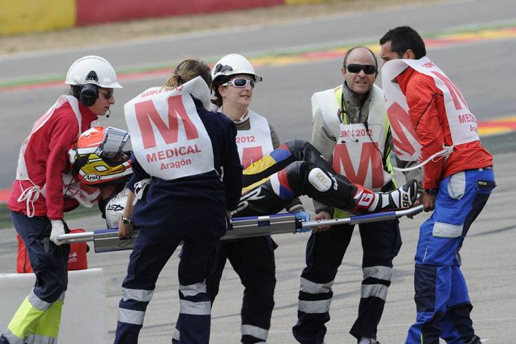 Smrz musste aus der Gefahrenzone transportiert werden