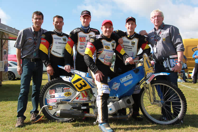 Die viertplatzierten Deutschen mit Enrico Janoschka, Jörg Tebbe, Stephan Katt und Richard Speiser (v.l.)